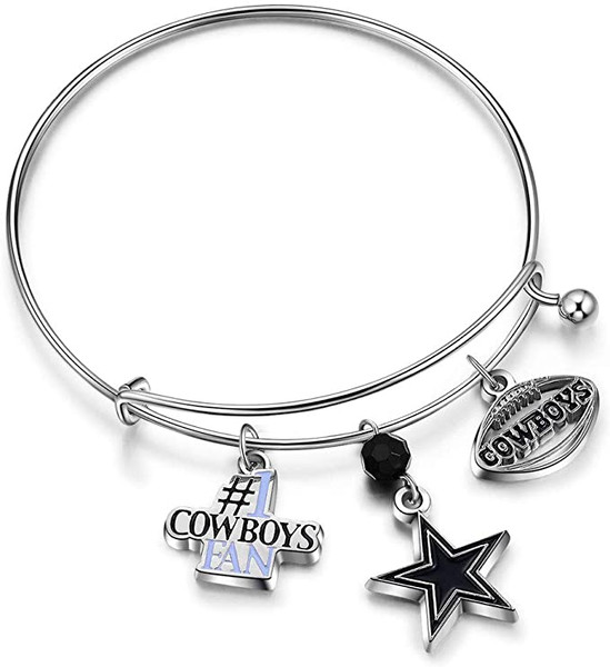 Dallas Cowboys 3 Charm Logo Bracelet