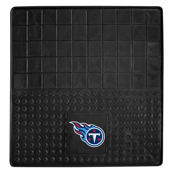 Tennessee Titans Heavy Duty Vinyl Cargo Mat Flaming T Primary Logo Black