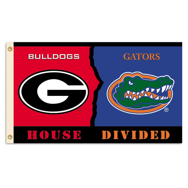 Georgia - Florida 3 Ft. X 5 Ft. Flag W/Grommets - Rivalry House Divided