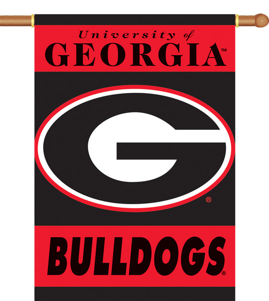 Georgia Bulldogs 2-Sided 28" X 40" Banner W/ Pole Sleeve