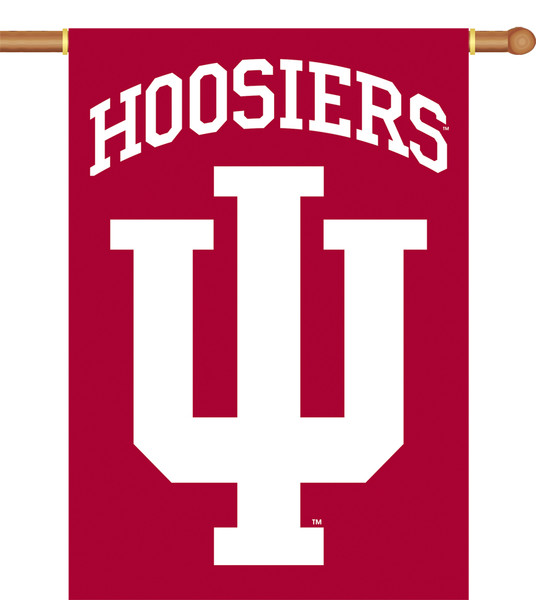 Indiana Hoosiers 2-Sided 28" X 40" Banner W/ Pole Sleeve