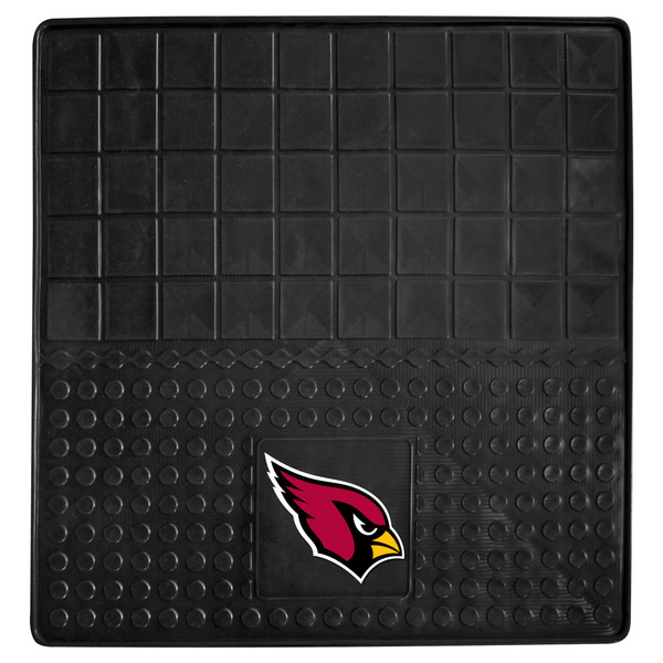 Arizona Cardinals Heavy Duty Vinyl Cargo Mat Cardinal Head Primary Logo Black