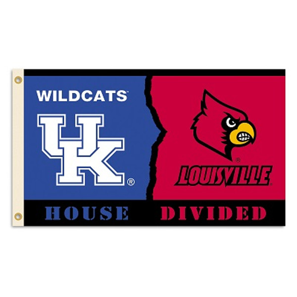 Kentucky - Louisville 3 Ft. X 5 Ft. Flag W/Grommets - Rivalry House Divided