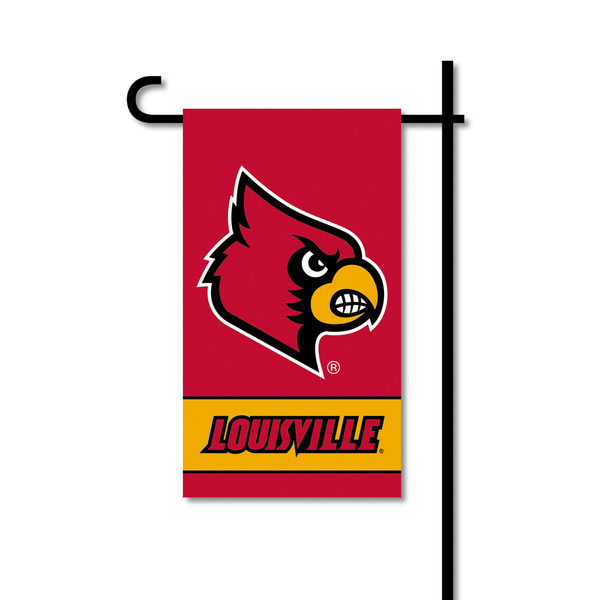 Louisville Cardinals Mini Garden Flag w/ Pole