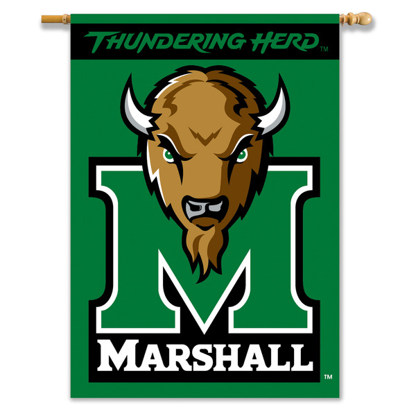 Marshall Thundering Herd 2-Sided 28" X 40" Banner W/ Pole Sleeve