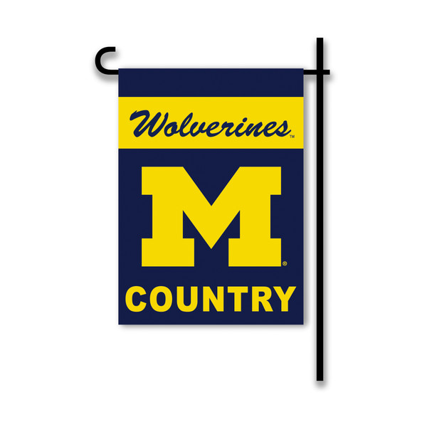 Michigan Wolverines 2-Sided Country Garden Flag