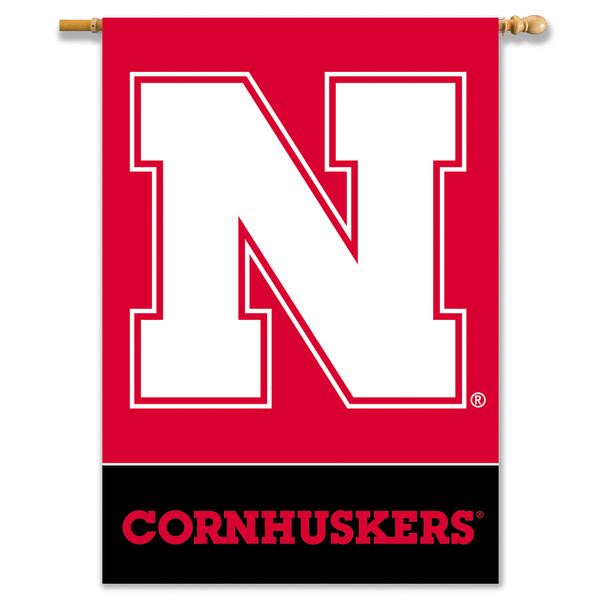 Nebraska Cornhuskers 2-Sided 28" X 40" Banner W/ Pole Sleeve