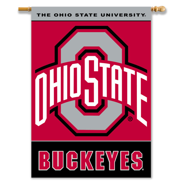 Ohio State Buckeyes 2-Sided 28" X 40" Banner W/ Pole Sleeve