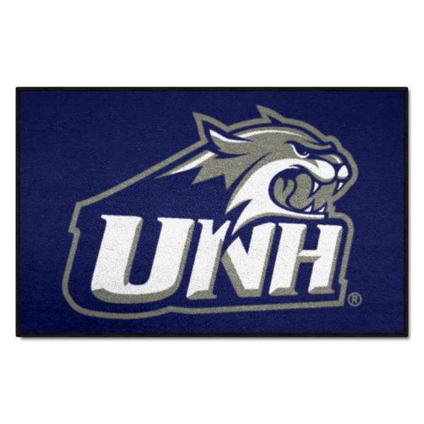 University of New Hampshire - New Hampshire Wildcats Starter Mat "Wildcat Head & UNH" Logo Navy