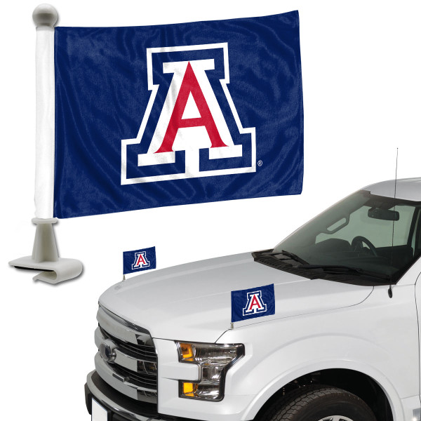 Arizona Wildcats Ambassador Flags "Block A" Primary Logo 4 in. x 6 in. Set of 2