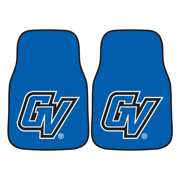 Grand Valley State University - Grand Valley State Lakers 2-pc Carpet Car Mat Set "GV" Logo Blue