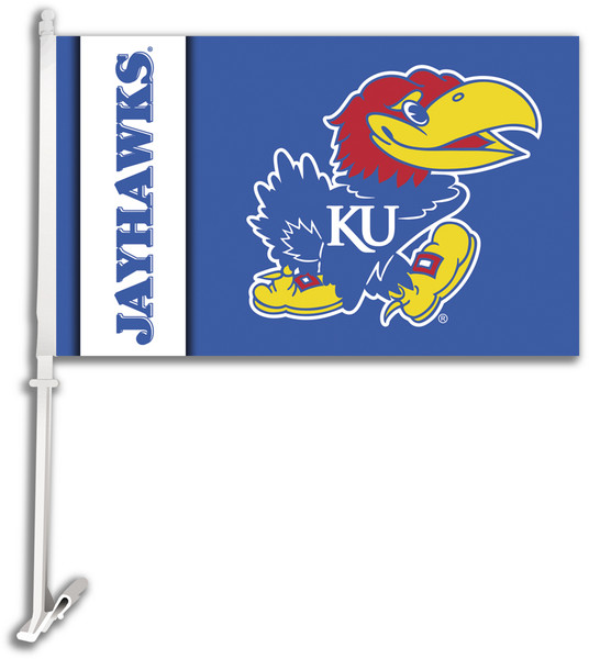 Kansas Jayhawks Car Flag