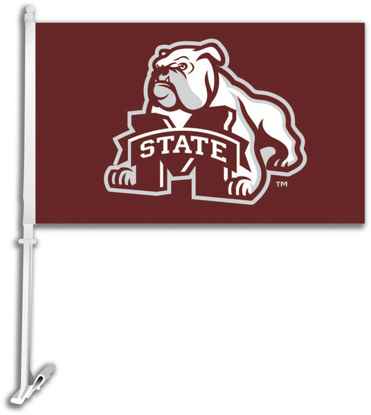 Mississippi State Bulldogs Car Flag