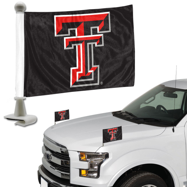 Texas Tech Red Raiders Ambassador 4" x 6" Car Flag Set of 2