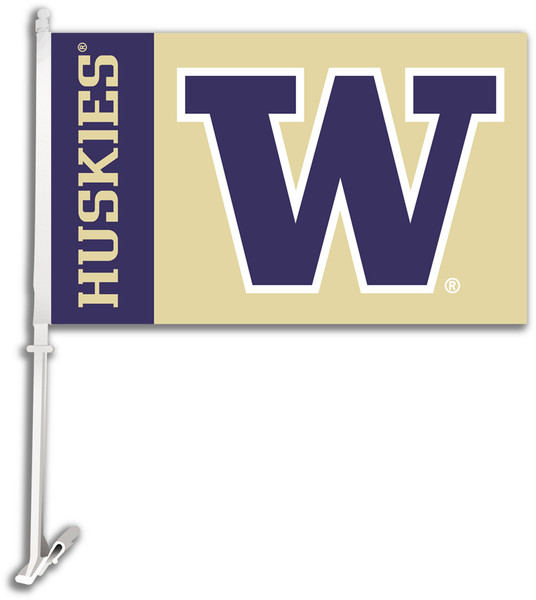 Washington Huskies Car Flag