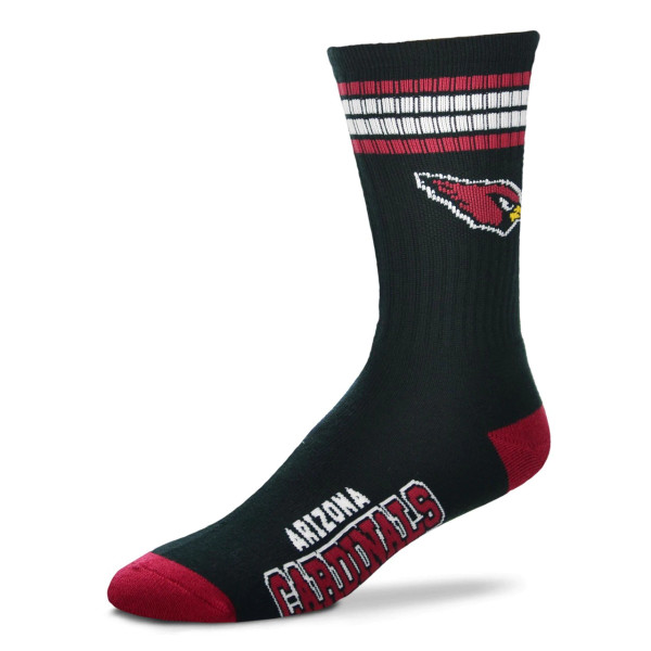 Arizona Cardinals 4 Stripe Deuce Socks Pair