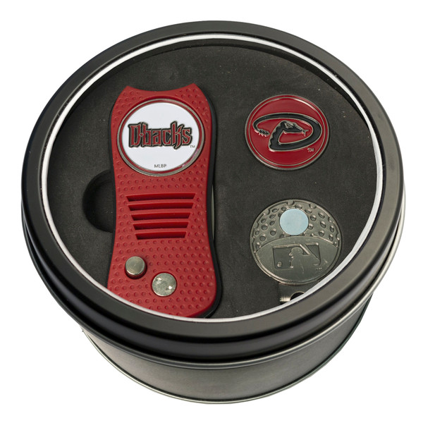 Arizona Diamondbacks Tin Gift Set with Switchfix Divot Tool, Cap Clip, and Ball Marker