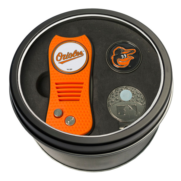Baltimore Orioles Tin Gift Set with Switchfix Divot Tool, Cap Clip, and Ball Marker