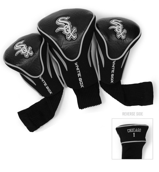 Chicago White Sox 3 Pack Contour Head Covers