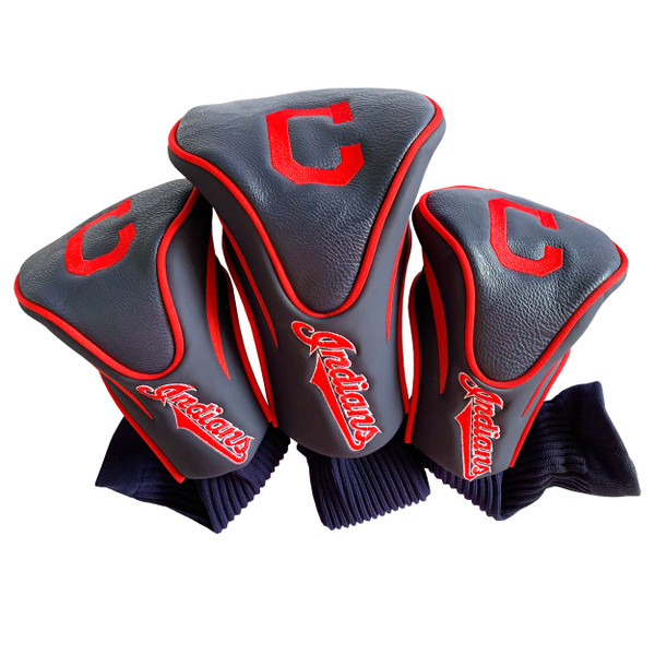 Cleveland Indians 3 Pack Contour Head Covers