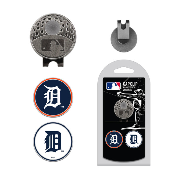 Detroit Tigers Cap Clip With 2 Golf Ball Markers