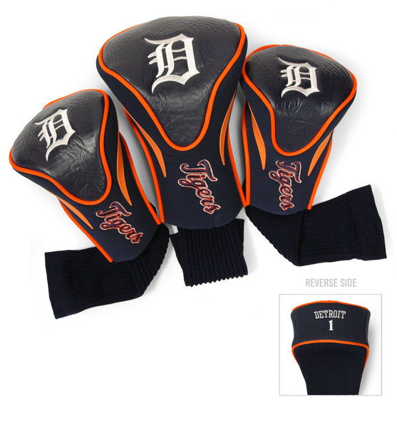 Detroit Tigers 3 Pack Contour Head Covers
