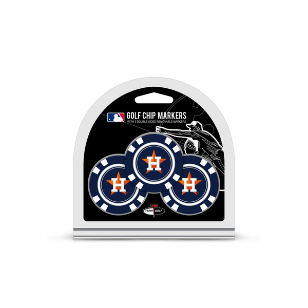 Houston Astros 3 Pack Golf Chip Ball Markers