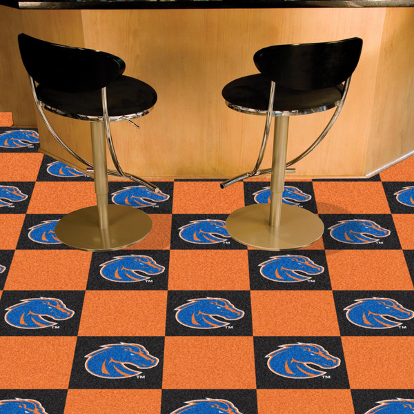 Boise State University Team Carpet Tiles 18"x18" tiles