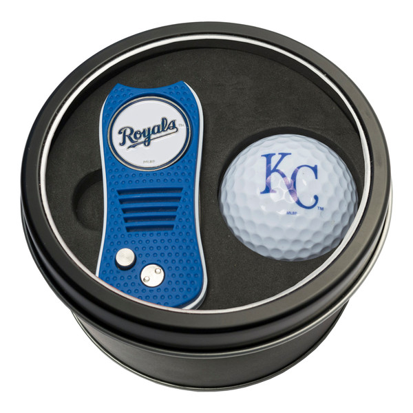 Kansas City Royals Tin Gift Set with Switchfix Divot Tool and Golf Ball