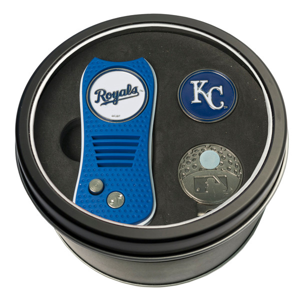 Kansas City Royals Tin Gift Set with Switchfix Divot Tool, Cap Clip, and Ball Marker