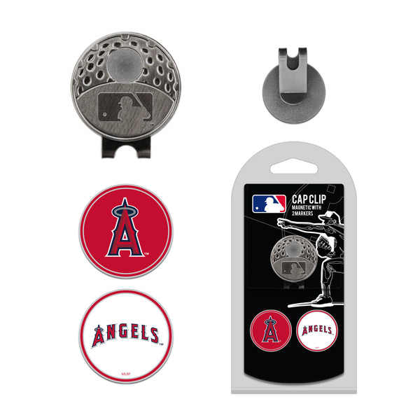 Los Angeles Angels Cap Clip With 2 Golf Ball Markers