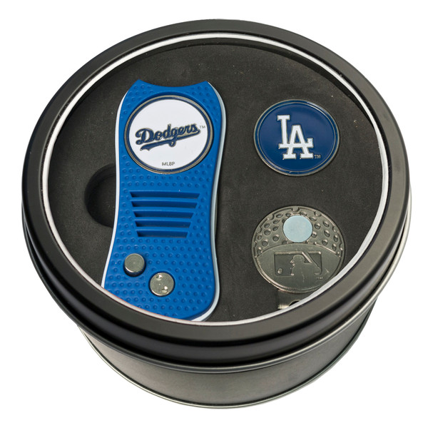 Los Angeles Dodgers Tin Gift Set with Switchfix Divot Tool, Cap Clip, and Ball Marker