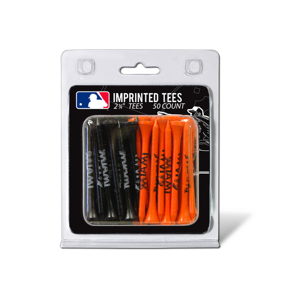 Miami Marlins Pack Of 50 Golf Tees