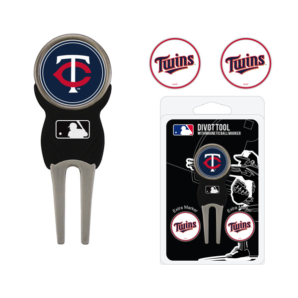 Minnesota Twins Divot Tool Pack With 3 Golf Ball Markers