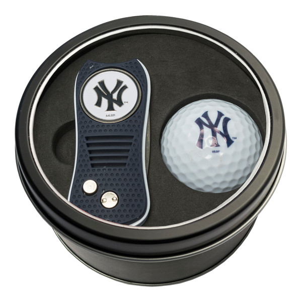 New York Yankees Tin Gift Set with Switchfix Divot Tool and Golf Ball