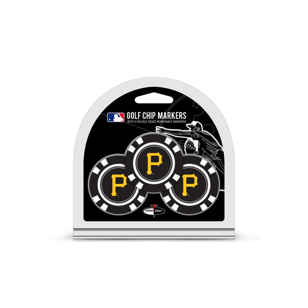 Pittsburgh Pirates 3 Pack Golf Chip Ball Markers