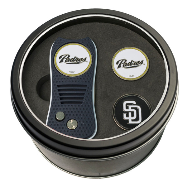 San Diego Padres Tin Gift Set with Switchfix Divot Tool and 2 Ball Markers