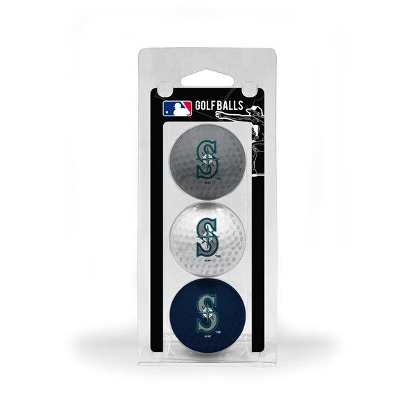 Seattle Mariners 3 Golf Ball Pack