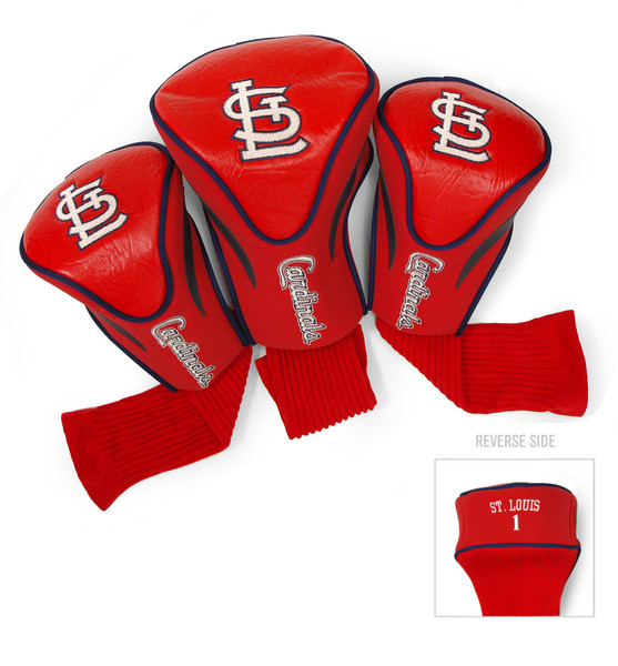 St Louis Cardinals 3 Pack Contour Head Covers