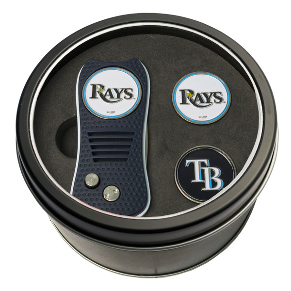 Tampa Bay Rays Tin Gift Set with Switchfix Divot Tool and 2 Ball Markers