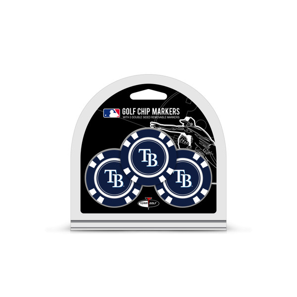Tampa Bay Rays 3 Pack Golf Chip Ball Markers