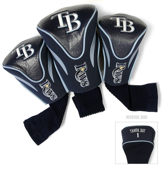Tampa Bay Rays 3 Pack Contour Head Covers