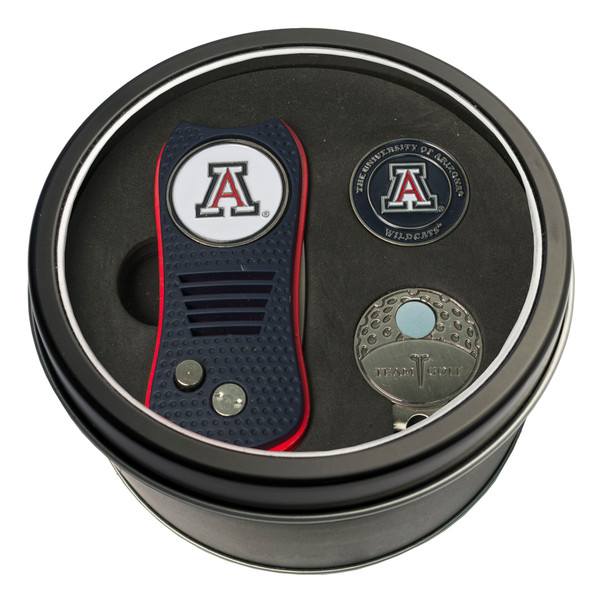 Arizona Wildcats Tin Gift Set with Switchfix Divot Tool, Cap Clip, and Ball Marker