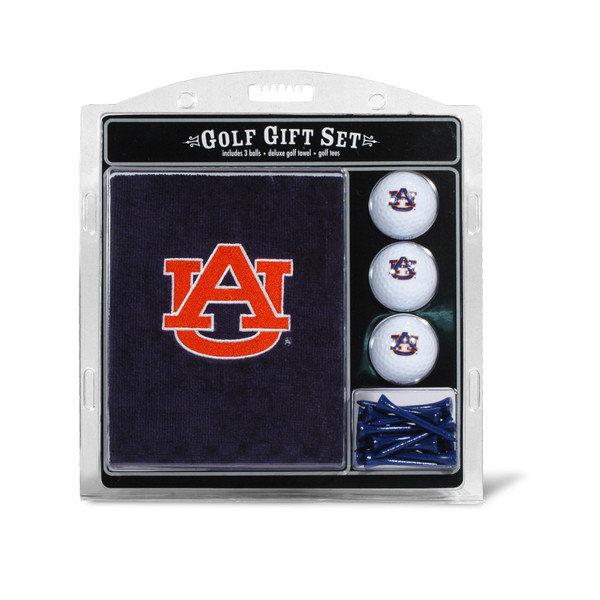 Auburn Tigers Embroidered Golf Towel, 3 Golf Ball, and Golf Tee Set