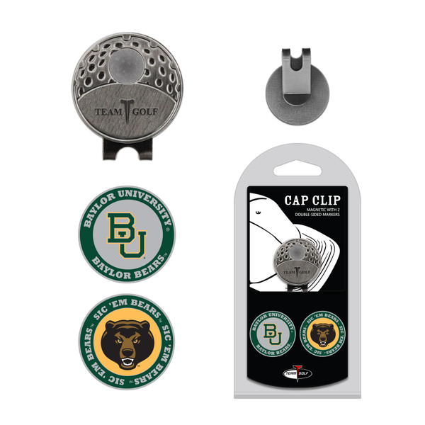 Baylor Bears Cap Clip With 2 Golf Ball Markers