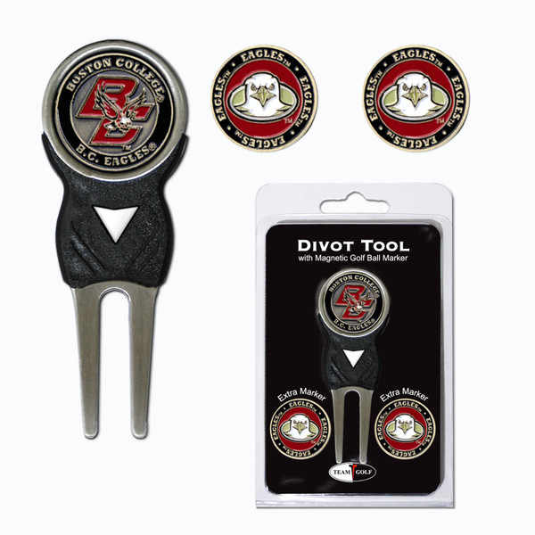 Boston Col Divot Tool Pack With 3 Golf Ball Markers