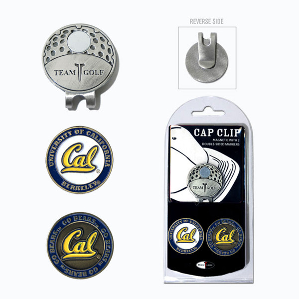 Cal Bears Cap Clip With 2 Golf Ball Markers