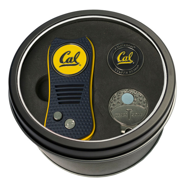 Cal Bears Tin Gift Set with Switchfix Divot Tool, Cap Clip, and Ball Marker