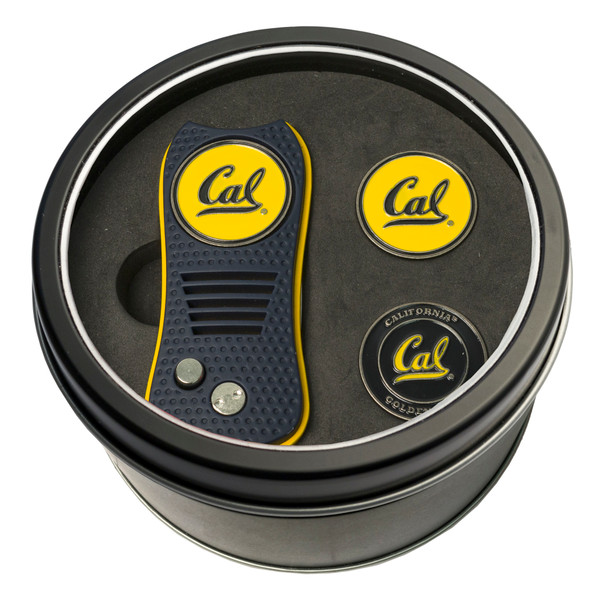 Cal Bears Tin Gift Set with Switchfix Divot Tool and 2 Ball Markers