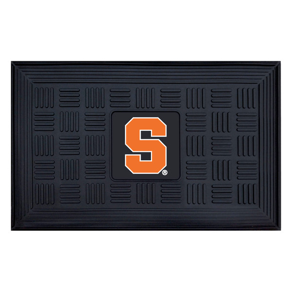 Syracuse University - Syracuse Orange Medallion Door Mat S Primary Logo Black